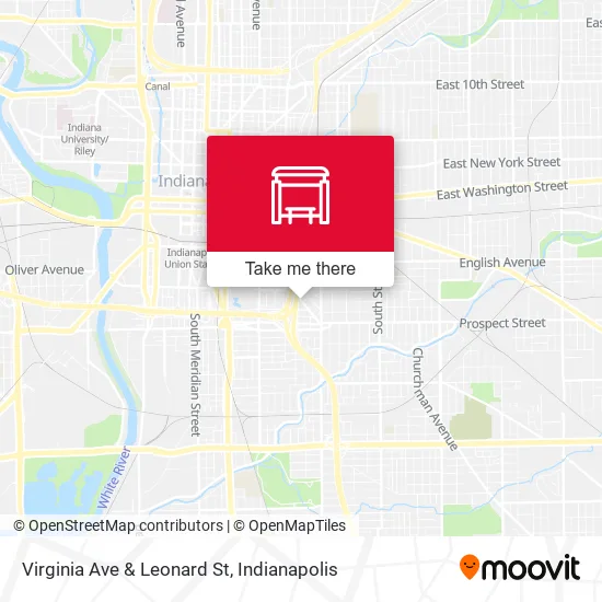 Mapa de Virginia Ave & Leonard St