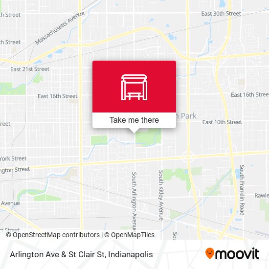 Arlington Ave & St Clair St map
