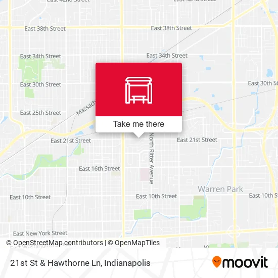 Mapa de 21st St & Hawthorne Ln