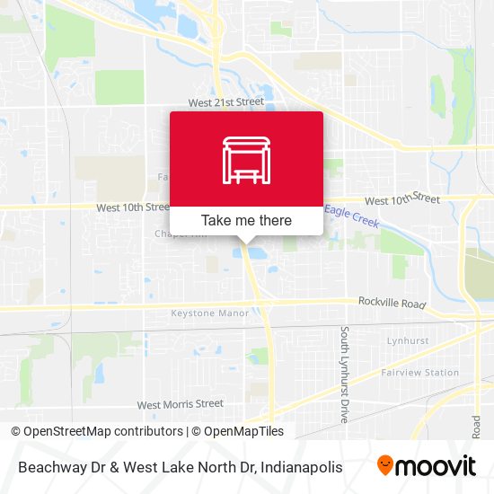 Beachway Dr & West Lake North Dr map