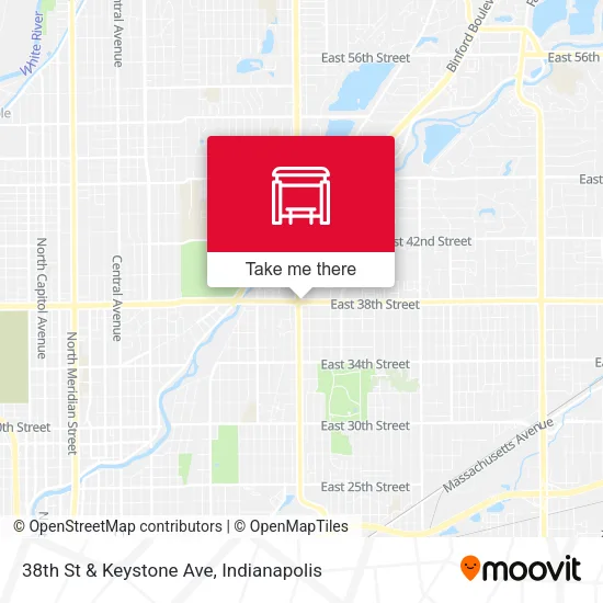 Mapa de 38th St & Keystone Ave