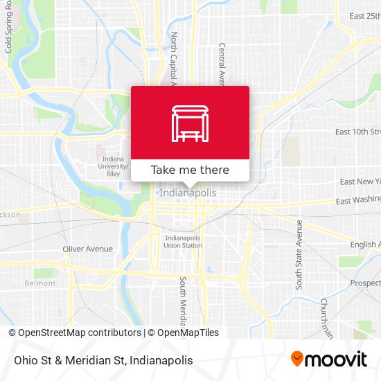 Mapa de Ohio St & Meridian St
