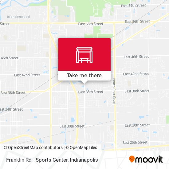 Franklin Rd - Sports Center map