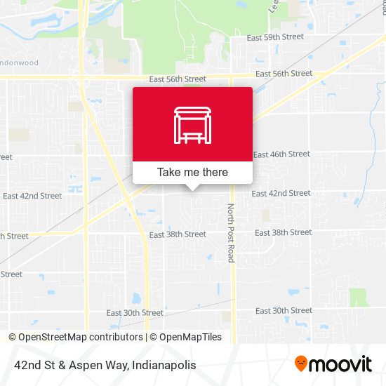 42nd St & Aspen Way map