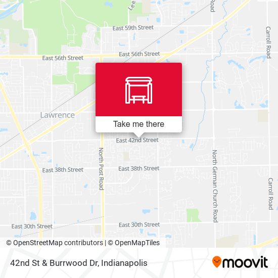 42nd St & Burrwood Dr map