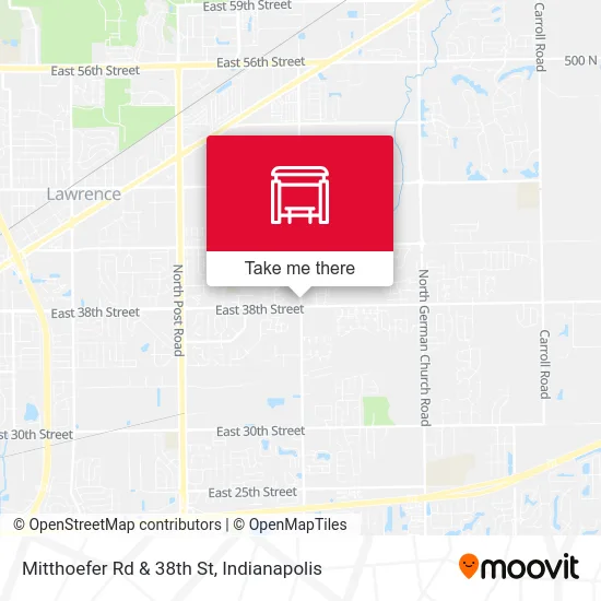 Mitthoefer Rd & 38th St map