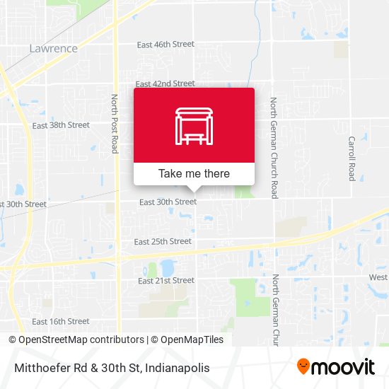 Mitthoefer Rd & 30th St map