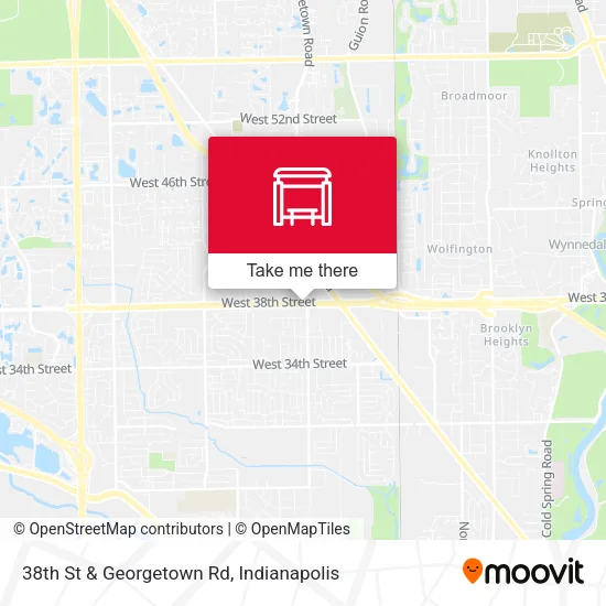 Mapa de 38th St & Georgetown Rd