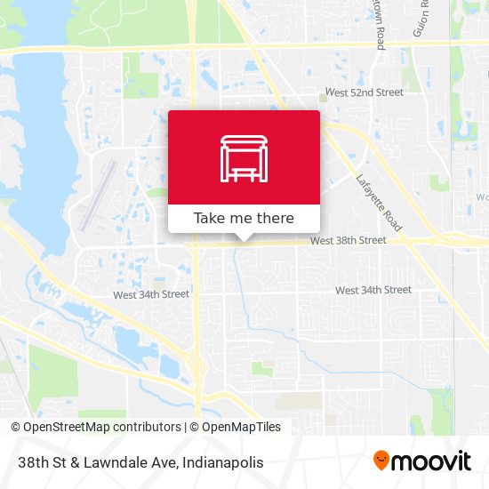 38th St & Lawndale Ave map