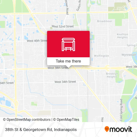 Mapa de 38th St & Georgetown Rd