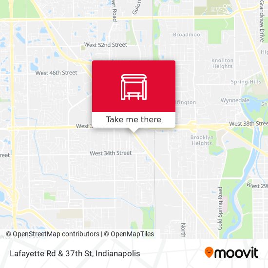 Lafayette Rd & 37th St map