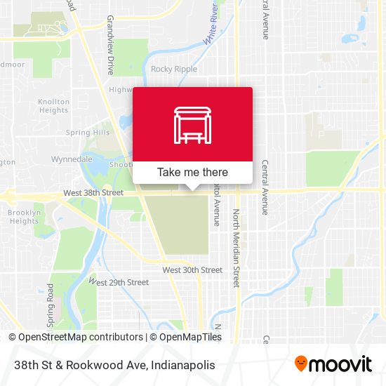 38th St & Rookwood Ave map