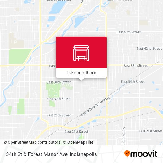 34th St & Forest Manor Ave map