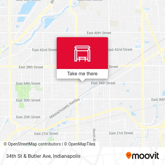 34th St & Butler Ave map