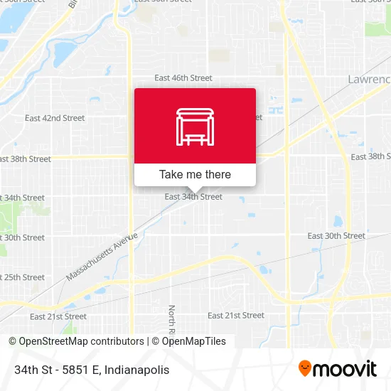 Mapa de 34th St - 5851 E