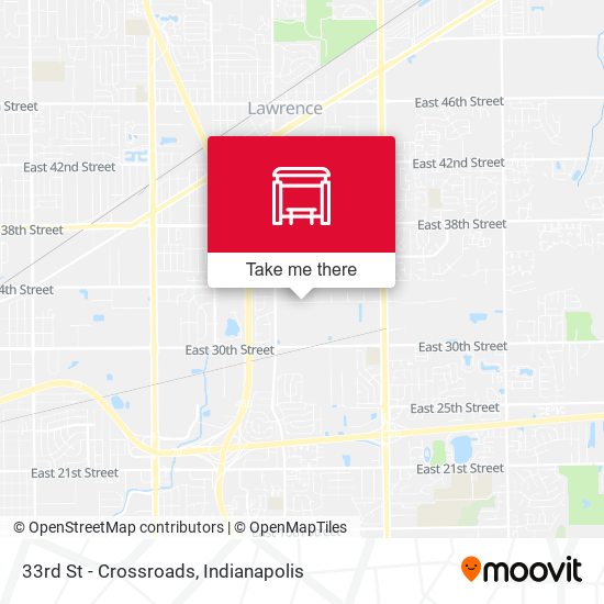 Mapa de 33rd St - Crossroads
