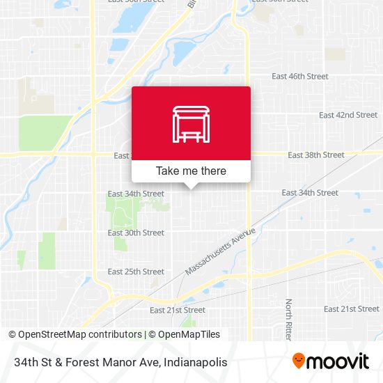 34th St & Forest Manor Ave map
