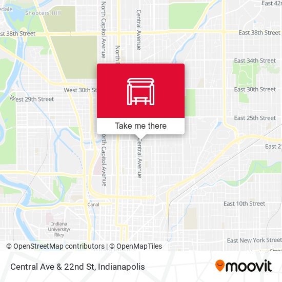Central Ave & 22nd St map