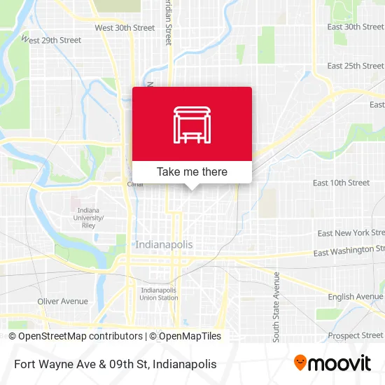 Mapa de Fort Wayne Ave & 09th St