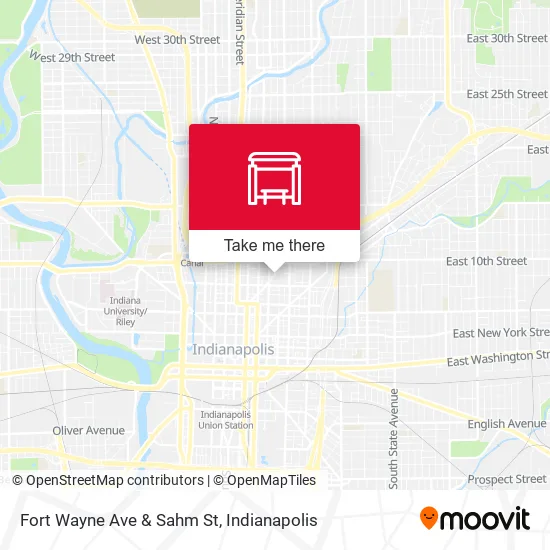 Mapa de Fort Wayne Ave & Sahm St