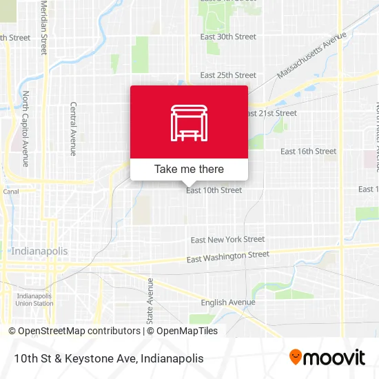 Mapa de 10th St & Keystone Ave