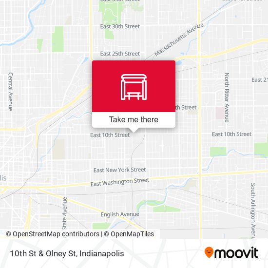 10th St & Olney St map