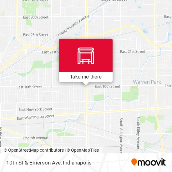 10th St & Emerson Ave map