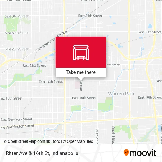 Ritter Ave & 16th St map
