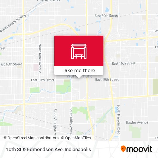 10th St & Edmondson Ave map