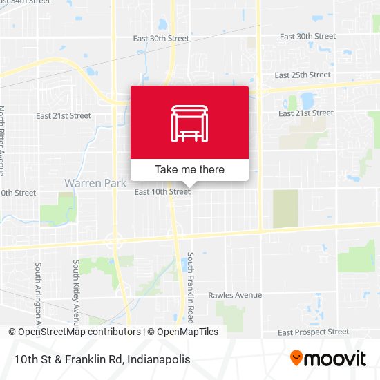 10th St & Franklin Rd map