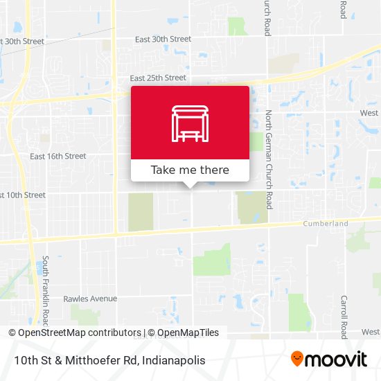 10th St & Mitthoefer Rd map