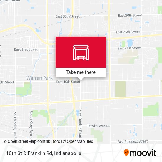 10th St & Franklin Rd map