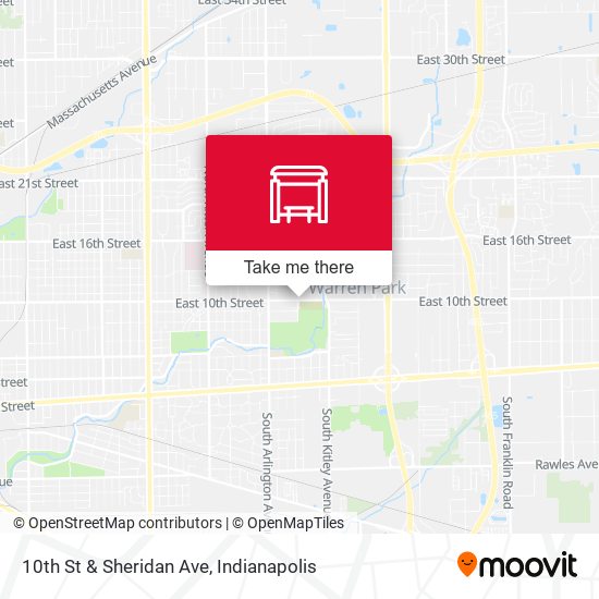 10th St & Sheridan Ave map