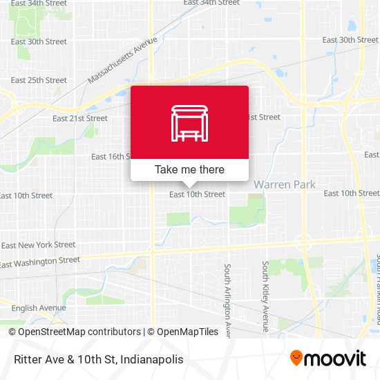 Ritter Ave & 10th St map