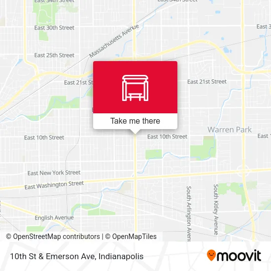 10th St & Emerson Ave map