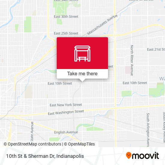 Mapa de 10th St & Sherman Dr