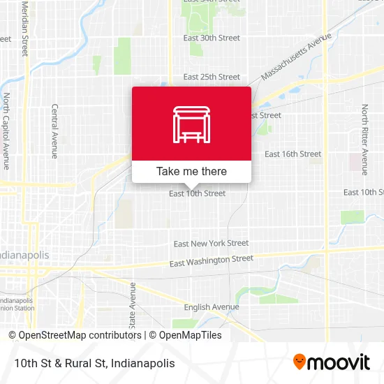 10th St & Rural St map