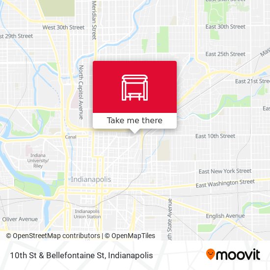 Mapa de 10th St & Bellefontaine St