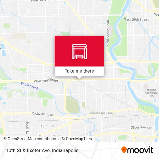 10th St & Exeter Ave map