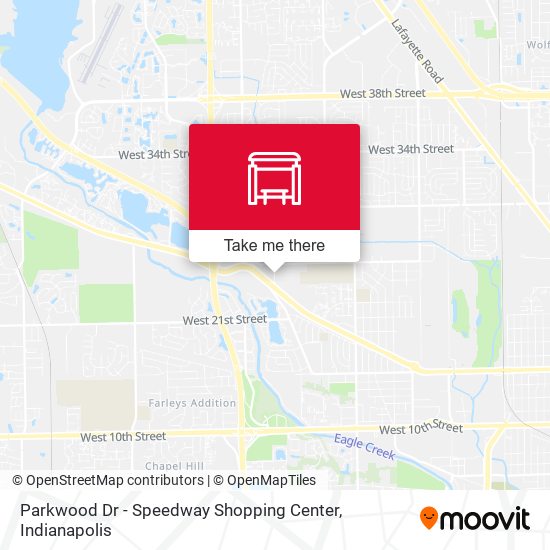 Parkwood Dr - Speedway Shopping Center map
