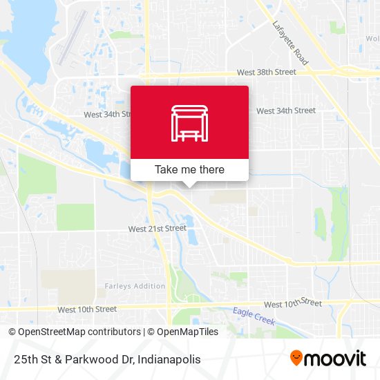 25th St & Parkwood Dr map