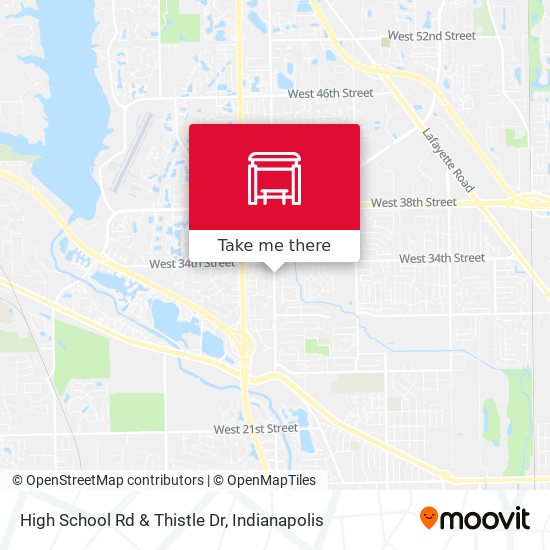 High School Rd & Thistle Dr map
