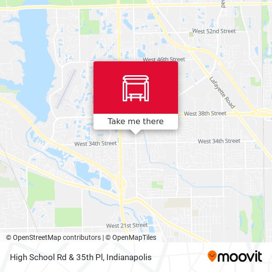 High School Rd & 35th Pl map