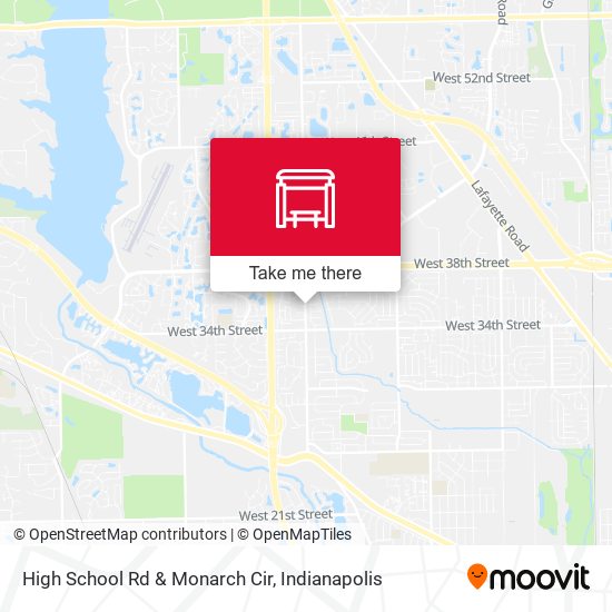 High School Rd & Monarch Cir map