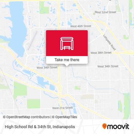 High School Rd & 34th St map