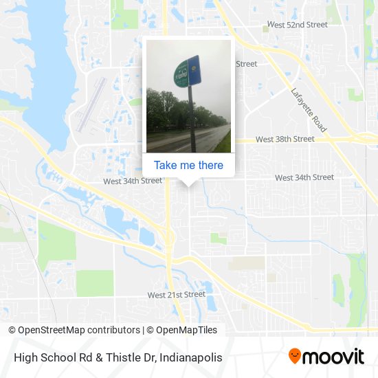 High School Rd & Thistle Dr map