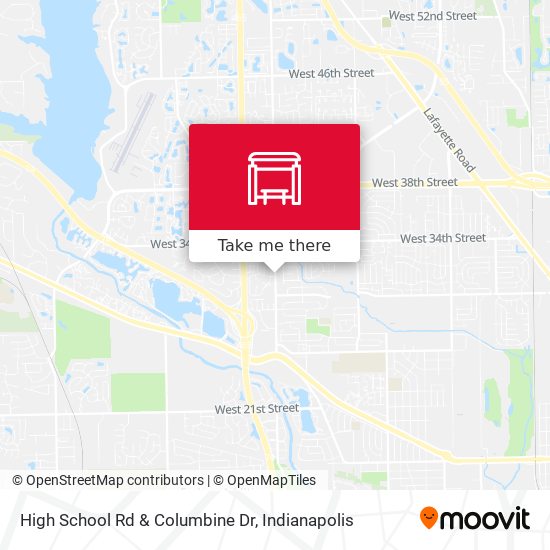 High School Rd & Columbine Dr map