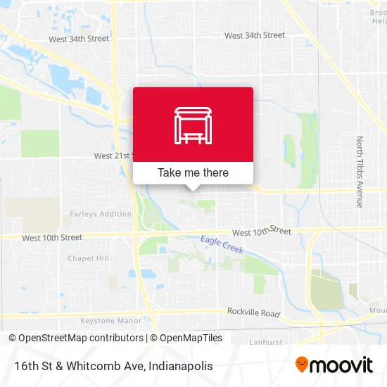 16th St & Whitcomb Ave map