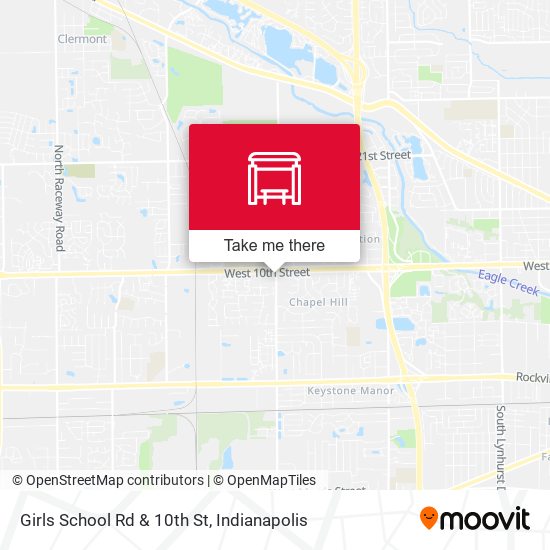 Girls School Rd & 10th St map