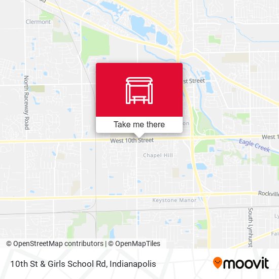 10th St & Girls School Rd map